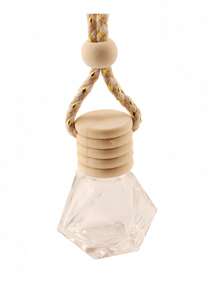 A Customized LOGO Name 8ML Diamond Perfume Bottle Car Perfume Bottle Pendant Transparent Glass Empty Bottle Perfume Bottle Car Pendant - 8ml - View 9