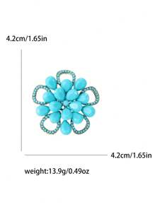 Spilla bohémien alla moda a fiori turca per accessori di abiti da donna, vestiti, tailleur, per feste, banchetti, regalo