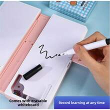 1pc Multifunctional Book Holder Pen Box, Reading Bracket And Stationery Storage Box Back To School - Multicolor - View 3