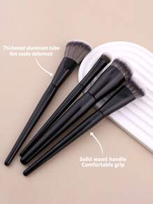 Set de 4 piezas de brochas de maquillaje que incluye brocha para base, brocha de sombra de ojos, brocha para polvo y brocha de contorno, de nuevo estilo