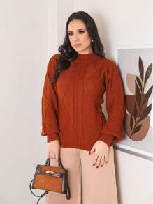 Women Sweaters - Brown - View 1