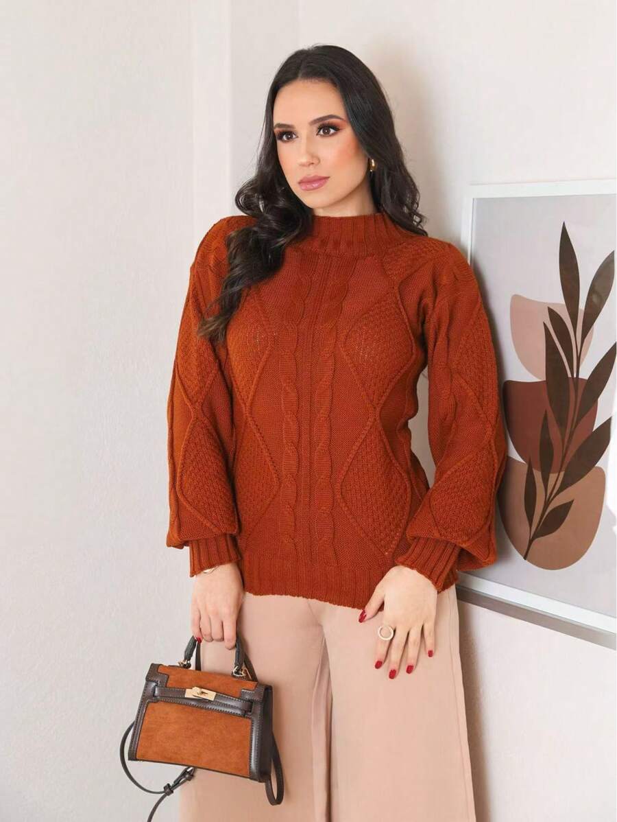 Women Sweaters - Brown - View 1
