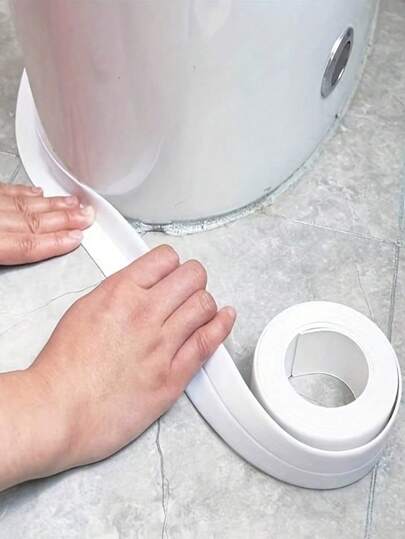 1/3/5m Cinta selladora para juntas de azulejos en baño y cocina, cinta autoadhesiva para sellar bañera y paredes, sellador impermeable para fregadero, baño, bañera, protector de bordes de piso y pared, decoración de otoño y vuelta al colegio