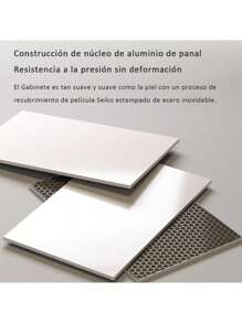 Gabinete Con Funciones De Almacenamiento De Baño Sencillo - Gris - Ver 6