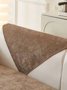 1 pièce Housse de canapé pour toutes les saisons, simple et moderne en chenille antidérapante et imperméable. Housse de coussin de canapé résistante à la poussière et aux salissures, lavable, résistante à la décoloration, adaptée aux animaux de compagnie. Convient pour la chambre, le bureau, le salon, le canapé d'angle