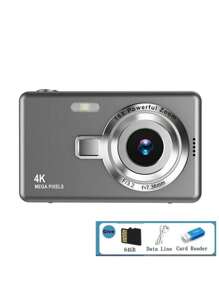 2.4英寸数码相机：5000万像素，16倍数码变焦，小巧便携，绝佳圣诞礼物