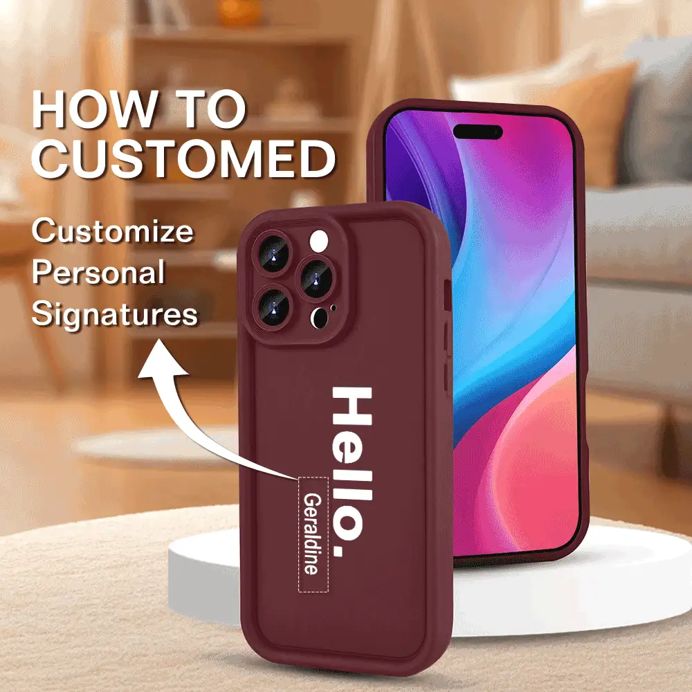 1 cái, Tùy chỉnh riêng cho iPhone16, 15, 14, 13, 12, 11, XS, XR, X, 7, 8, Mini, Plus, ProMax, SE Ốp điện thoại khắc tên cá nhân, Quà tặng kỷ niệm, Quà tặng ngày lễ tình nhân, Quà tặng sinh nhật, Quà tặng cưới, Quà tặng ngày của mẹ, Quà tặng ngày của cha, Quà tặng bạn thân, Quà tặng cho mẹ/bố, Quà tặng cho bạn trai, Quà tặng cho bạn trai - Màu Đỏ Sâu - Xem 2