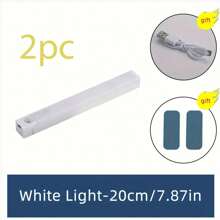 1 pezzo Luce a sensore di movimento a LED per mobile, luce notturna magnetica senza fili ricaricabile via USB per cucina, luce notturna ultramagnetica ricaricabile con luce calda e bianca, adatta per mobile, corridoio, scale, cucina, comodino, con batteria da 200mAh e 350mAh, 3,7V