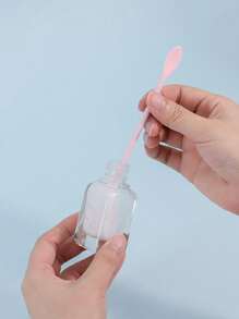 1pc Cosmetic Scoop Made Of Silicone, Both Ends Can Be Used For Foundation, Face Cream, Etc. Can Be Scooped Up