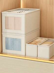 1 buc. Cutie de depozitare pentru fereastra din pânză Oxford, husă de îmbrăcăminte vizibilă, cutie organizatoare din țesătură pentru casă, dimensiune mare pentru organizarea balconului