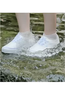 1 Pair/2 Pairs Reusable Silicone Shoe Covers, Waterproof, Slip-Resistant, Thickened And Wear-Resistant Silicone Shoe Protectors For Men And Women,Silicone Outdoor Shoe Cover, Latex Riding Rain Boots Cover, Reusable Dust Proof Waterproof Thick Non-Slip Wear-Resistant Shoe Cover,Slip-Resistant Rubber Rain Boot Overshoes, Outdoor Rainy Day Accessories - S/M/L Sizes Available