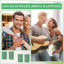 24 Stücke grüne St. Judas Armband, handgefertigte mexikanische Rosenkranz Armbänder, Tadeo handgefertigter Schmuck Rosenkranz Geschenk