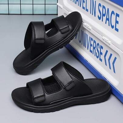 Men's New 2025 Hook And Loop Casual Slippers Loafer, Sports Beach Flip Flops