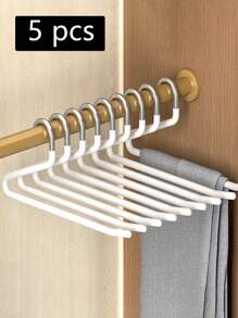 5/10 Pieces Stainless Steel Z-Shaped Pants Racks, Multi-Purpose, Space Saving, Multi-Function, For Closet Organizer, Pants, Jeans, Scarves, Wardrobe, Bedroom Storage