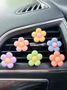 6 件 1 件 3 件 花朵出风口夹，可爱雏菊汽车空气清新剂出风口夹，汽车内饰装饰，汽车装饰闪亮汽车配件件雏菊汽车装饰花朵出风口夹汽车内饰空调出风口夹汽车空气清新剂夹彩色汽车内饰适合女性女孩 - B款 - 查看 13