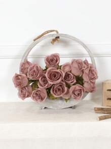 1 Bunch Of Simulation Roses Spring Home Living Room Bedroom Table Scene Party Decoration Shooting Hand Bouquet