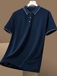 3pcs Men's Summer Polo Shirts, Breathable Short Sleeve Relaxed Fit Casual Business Polos