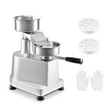 Commercial Burger Patty Maker, Hamburger Beef Patty Maker With Convertible Mold, Heavy Duty Stainless Steel Burger Press Machine, Large-Capacity Hopper Hamburger Press Machine, PE Meat Forming Processor With Handle & Patty Paper - 100mm/4inch - View 8