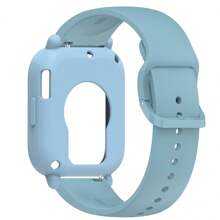 Silicone Case + Strap Compatible With Redmi Watch 5 Lite / 5 Active Repacement Bracelet Belt Smart Watchband Protective Shell Cover