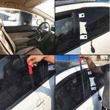 Car Door Lock Thin Wedge Emergency Unlocking Tool Set + Black Air Pump General Automotive Styling Accessories - One Set/kit 10 - View 5