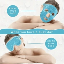 2Pcs/Set Rejuvenating Gel Cooling Eye Mask - Soothing Hot/Cold Compress Eye Patch For All Skin Types, Reusable, Alcohol-Free, And Gentle On Eyes