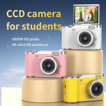 SEREE 4K Clamshell Digital Camera, 48MP Camera, Rechargeable Camera, 2.4-Inch Display Camera, Button Control, Equipped With 32GB Memory Card, The Best Gift For Valentine's Day, A Must-Have Gift For Beginners - Purple - View 5