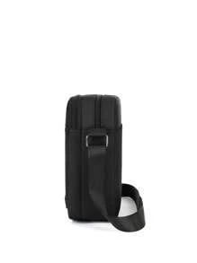 1pc Fashion Boys' Crossbody Bag, Solid Color Casual Square Shoulder Bag, Phone Wallet Key Coin Purse Organizer Pouch With Zipper Design, Suitable For Shopping, Gathering, Festival, Celebration, Entertainment, Vacation, Perfect Gift For Boys, Teenagers, Students, And Expressing Gratitude - Middle Seam Small Square Bag - View 5