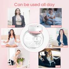 Jheppbay Electric Breast Pump, Portable, Hands-Free - With 3 Modes And 12 Levels, Electric Breast Pump, 50% Higher Milk Output With Silicone Petal Design (Pink, 1-Pack) - Pink - View 7