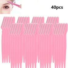 40 piezas de repuesto para recortadora de cejas y navaja facial, hojas de afeitadora de cejas y Body de seguridad con tapa protectora