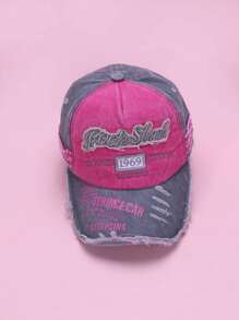 Gorra de béisbol unisex vintage desgastada de mezclilla, marca