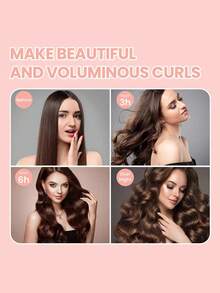 3pcs No-Heat Curling Iron New Simple Female Slouchy Thick No-Damage Hair With Hook Sleeping Rubber Curling Artifact European And American Simple Big Wave Curling Tool Sleeping Curling Hair Curler