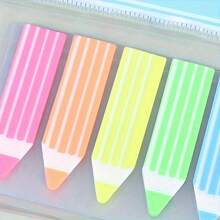 Kolorowe fluorescencyjne samoprzylepne notatki, 100/200 arkuszy - ruchome etykiety indeksowe do biura i codziennego planowania