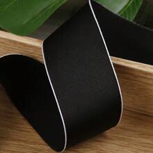 Cinta de seda de moral de dos caras con ribete colorido, suministros de accesorios para el cabello DIY como lazos, tiradores y broches, cinta de satén de poliéster