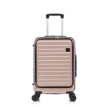ASSODA High Quality Front Opening Suitcase, Side Opening Suitcase, Rolling Suitcase - Rose Red - View 1