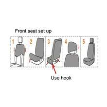 2 件前座套，2 毫米泡沫，多色，适合所有季节，适合大多数中小型车辆 - 均碼 - 查看 9