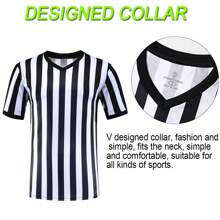 Men Professional Football Referee Uniform Referee Jersey Polyester Soccer Traning Referee V-Shirt