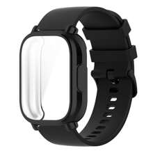 硅胶表带 + TPU 外壳与小米 Redmi Watch 5 Active Lite 兼容智能手表腕带和外壳与 Redmi Watch 5 Active Lite 兼容