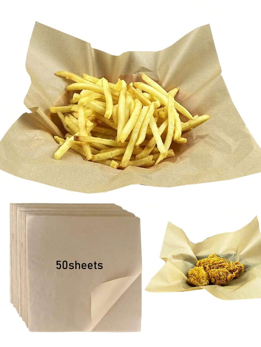 50 Stücke Ölaufnahmepapier für fritierte Speisen, alltäglicher Haushaltsartikel