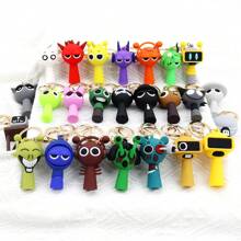 Sanrio 1 st Sprunki Rhythm Game Box Sleutelhanger, Game Peripheral Rhythm Box Figuur Hanger