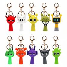 Sanrio 1 st Sprunki Rhythm Game Box Sleutelhanger, Game Peripheral Rhythm Box Figuur Hanger