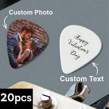 Customized Photo & Text Guitar Picks, Personalized Bass Guitar Accessories, Guitar Picks, Musician Gifts, Guitar Pick Gifts, Mother's Day, Father's Day, Valentine's Day, Christmas Gifts, Ideal Gifts For Women/Men, Friends, Anniversary, Birthday, Autumn, Fall, Winter - Multicolor - View 8