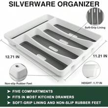 48-Piece Black Silverware Set With Organizer, Black Flatware Set With Steak Knives For   Tainless Steel Tableware Cutlery Set, Mirror Finished Utensil Sets For Home Restaurant