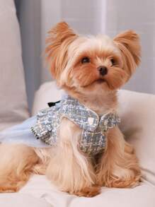 Spring & Autumn Pet Clothes, Suitable For Poodle, Teddy, Schnauzer, Maltese, Yorkshire Terrier Small Dogs, Princess Dress Outfit, Fashionable For Spring And Autumn