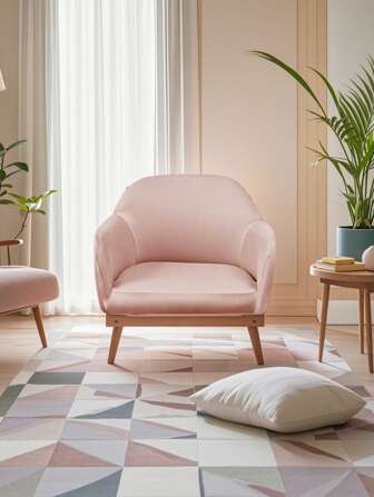 1pc Solid Color Waterproof Curved Chair Cover, Soft And Dirt-Resistant Chair Protective Cover, Moisture-Absorbent And Breathable, Suitable For All Seasons, Suitable For Living Room, Bedroom, Study, Office And Other Furniture Decoration