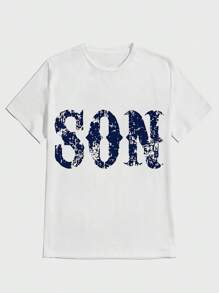 Camiseta blanca casual de algodón puro y pesado con estampado digital de Sons of Anarchy - Blanco - Ver 1