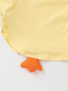 Balabala Baby Hooded Sun Protection Jacket, 2025 Summer Cute Loose Outerwear - Light Yellow - View 9