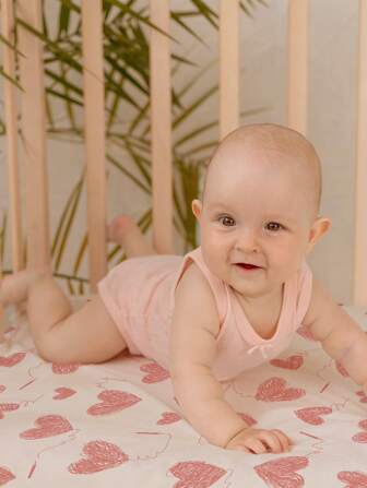 GLLQUEN BABY 2er Pack Babybettwäsche für Jungen und Mädchen, Spannbettlaken für Kinderbett und Kleinkindmatratze, super weiche Mikrofaser Baby Bettwäsche 47x24x6 Zoll, Oeko-Tex zertifiziert