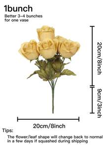 1 Bunch Of Simulation Roses Spring Home Living Room Bedroom Table Scene Party Decoration Shooting Hand Bouquet