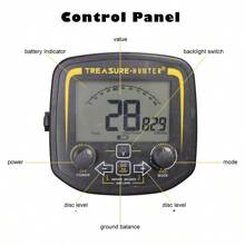 High Precision Waterproof Metal Detector, Smart Metal Type Identification, Gold Silver Precious Metal Treasure Hunting Instrument - Black - View 5