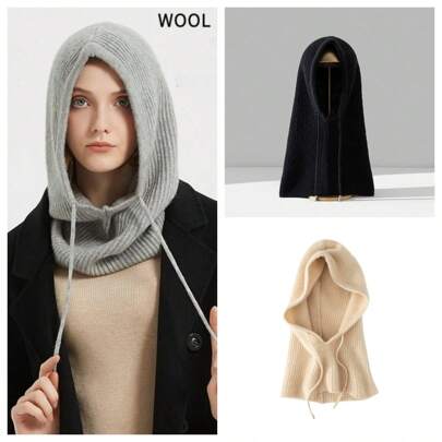 Nuovo passamontagna invernale antivento bavaglino cappello di lana da donna caldo un caldo cappello di protezione per le orecchie